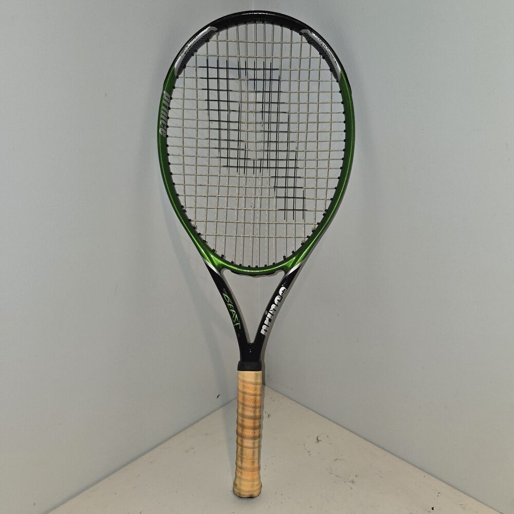 Prince Advanced Beast Titanium Tungsten Carbon Raquet 4 3/8 Grip Missing Cap